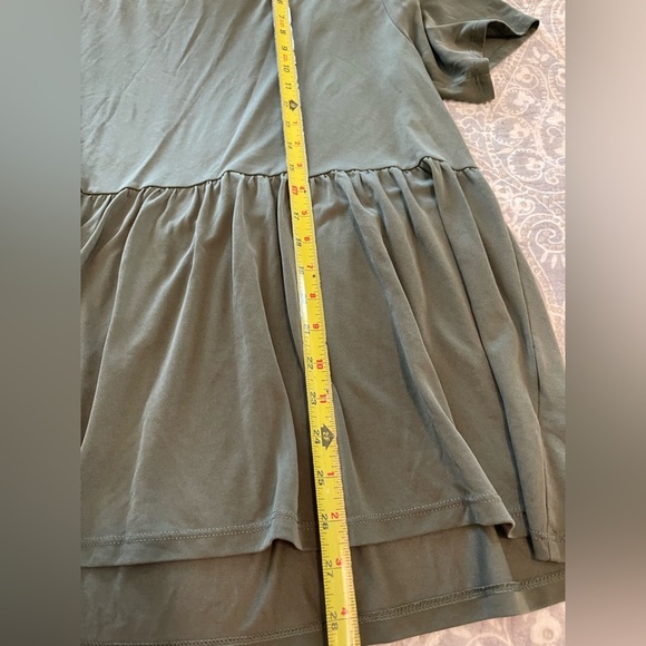 American Eagle army green baby Doll Top empire waist size large fall comfy - Picture 5 of 6